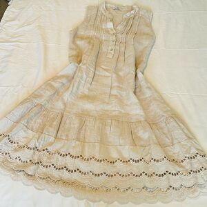 Rosemarine made in Italy Linen dress L EUC